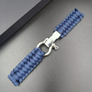 Bracelets élastiques de sport tressés à boucle en acier inoxydable en nylon extensible pour Samsung Galaxy Watch Huawei <span class=keywords><strong>Garmin</strong></span> Smart Watch - Product Image 5