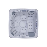 Promotion en stock : Spa de hydrothérapie 6 places, bain à remous extérieur avec 50 jets de massage, fourni par le fabricant JW-2227