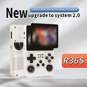 Brinquedo de descompressão para console de jogos, bastão retrô portátil Gane R36s original 3D para PS4 tela Ips de 3,5 polegadas