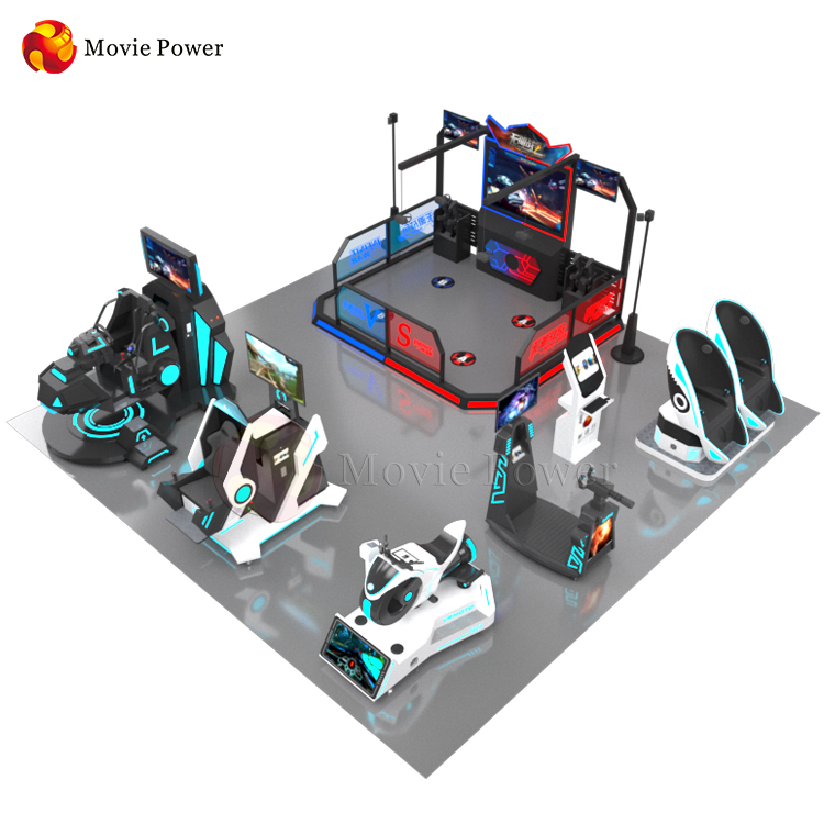 Комплексное решение виртуальной реальности для аттракционов, парк виртуальной реальности, аркадный симулятор, производитель