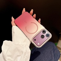 Coque de téléphone magnétique colorée dégradée pour iPhone 18 17 Pro Max, étui de luxe au design IMD pour iPhone 17 16 15 14 13 12 11