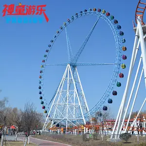 चीन निर्माता मनोरंजन पार्क आउटडोर बड़े 60 मीटर विशाल फर्रिस व्हील बिक्री के लिए