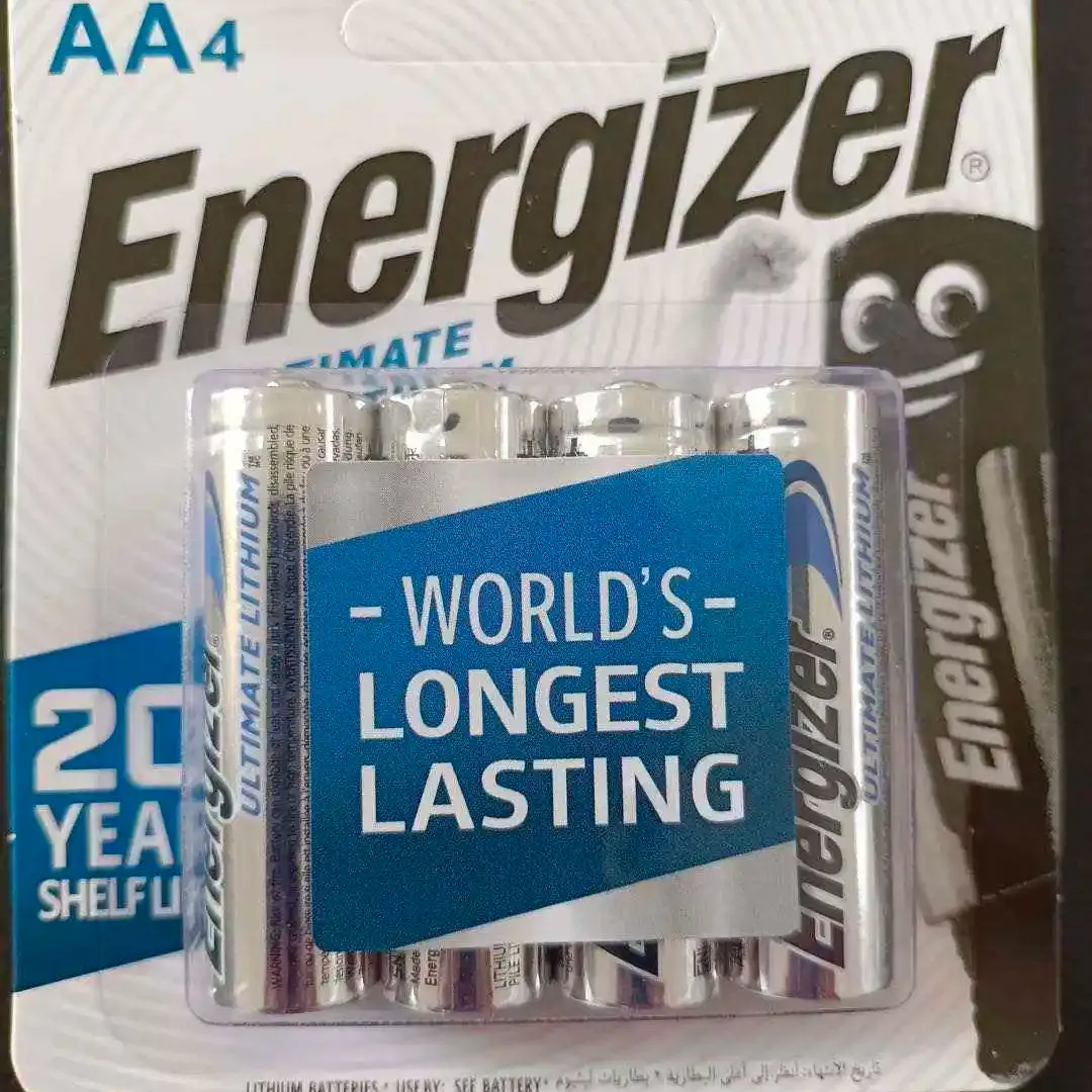 Authentique Energizer L91 Batterie AA 1.5V 2500mA/4000mA 3600mAh LiFeS2 Batterie cylindrique primaire au lithium