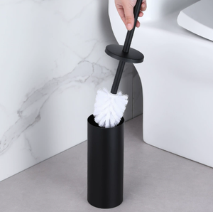 Porte-<span class=keywords><strong>brosse</strong></span> de toilette mural en acier inoxydable avec finition dorée pour hôtel moderne - Product Image 1