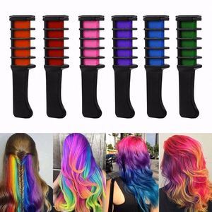 Hot Sale Unisex Washable Hair Dye Cream 10 New Colors Heatless Curling Set with <b>Chalk</b> Comb - Product Image 1