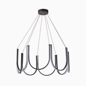 Lámpara de Araña Doble en Forma de U Posmoderna para Sala de Estar, Diseño Nórdico Minimalista, Lámpara Lineal Personalizada para Dormitorio - Product Image 4