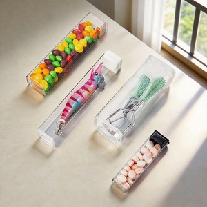 <b>Plastic</b> Rectangular <b>Tubes</b> Customizable Length 0.4-0.5mm Wall Thickness Ultrasonic Sealing General Packaging - Product Image 1