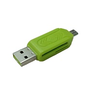 Lecteur de cartes SD+TF externe USB haute vitesse deux-en-un