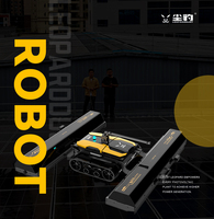 LEOPARDDUST LD X6 PRO Kit Robot Pembersih Panel Surya Peralatan Pembersih Otomatis dengan Sikat