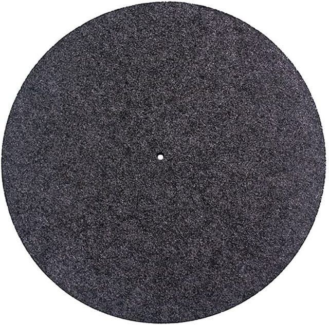 Wholesale Custom logo Sound Noise Reduces Anti slip 12in 30cm Round Turntable slip Mat Felt Slipmat for Vinyl Disc Record Player
