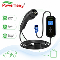 Nouveau chargeur EV portable 7kW 32A Type 2 230V AC IP67 CE TUV RoHS Prise personnalisée Garantie 2 ans Utilisation domestique/garage UE Protection contre les fuites