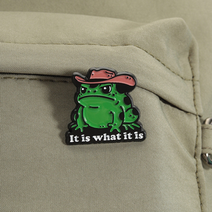 Broches en émail drôles <span class=keywords><strong>de</strong></span> grenouille cowboy en <span class=keywords><strong>colère</strong></span>, humorisme western, badges <span class=keywords><strong>de</strong></span> revers, bijoux en gros - Product Image 3