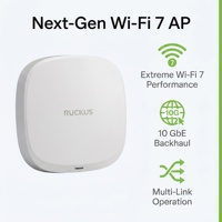 Performances Wi-Fi 7 inégalées pour les réseaux à haute densité |   Point d'accès intérieur RUCKUS R770 |   12,22 Gbps Tri-bande |   Vente Flash 2026 |   Garantie de 12 mois