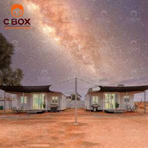 Cbox 20 pieds, maison modulaire en conteneur, structure en acier préfabriquée combinée, pliable et extensible, camping en plein air, villa, mini-maison - Product Image 5