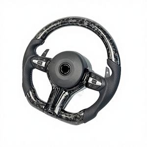 Volante de Fibra de Carbono Forjado Negro Directo de Fábrica para <span class=keywords><strong>BMW</strong></span> G20 G38 F10 F30 F50 F31 F35 E90 E92 E45 F30 E46 X5 Estilo Personalizado - Product Image 1