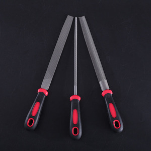 3PCS Professional Steel <strong>File</strong> Set 6/8/10 Inch High Carbon Steel Flat Round Half Round <strong>Hand</strong> <strong>Files</strong> for Metalworking Grinding - Product Image 3