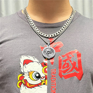 Yunnique – collier avec pendentif aigle en acier inoxydable pour hommes, Style rétro Punk, 12017 - Product Image 3