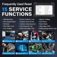 Escáner de Diagnóstico Ancel X7-HD para Camiones Diésel de Trabajo Pesado, 24V BT OBD2, 10 Pulgadas, Codificación, Programación, 15 Funciones de Reinicio, Prueba Activa