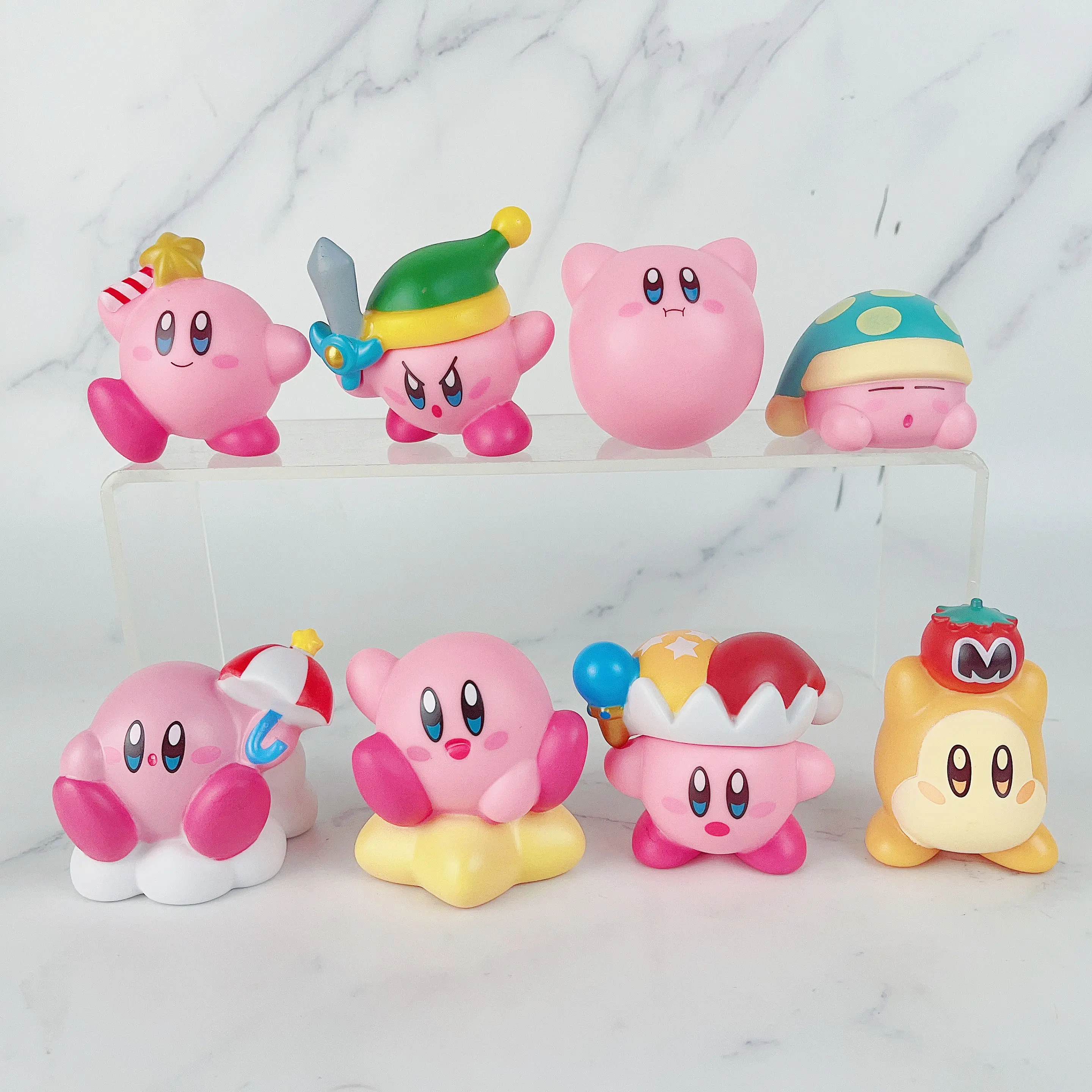 8 teile/satz Anime PVC Action figuren Mini Kirbys Traumland Kuchen Dekoration Sammlung Spielzeug PVC Puppen