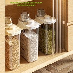 2026 New Arrival Plastic Sealed <b>Jar</b> <b>for</b> Dried Fruits Spices Grains Beans <b>Kitchen</b> <b>Storage</b> Box - Product Image 3