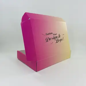 Wholesale custom Latest design corrugated carton Cosmetics shipping packaging gift mailer box with logo