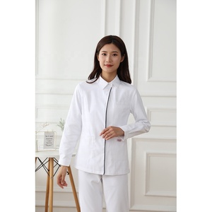 A buon mercato Uniformi Infermieristiche <span class=keywords><strong>Medico</strong></span> <span class=keywords><strong>Abbigliamento</strong></span> Top e Pantaloni Delle Donne Infermiere Ospedale Uniforme di Cotone Poliestere di Cura Scrub Uniformi - Product Image 2