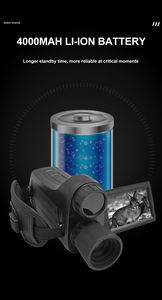 Monoculaire d'enregistrement vidéo 4K étanche avec vision de <span class=keywords><strong>jour</strong></span> et de <span class=keywords><strong>nuit</strong></span>, portée de 800 mètres, grossissement 8x, carte TF 512G - Product Image 6