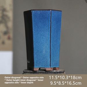 Yixing <span class=keywords><strong>กระถาง</strong></span>ปลูกต้นไม้เซรามิกทรงสี่เหลี่ยม0-1L เป็นมิตรกับสิ่งแวดล้อม - Product Image 6