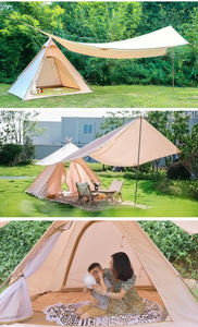 <span class=keywords><strong>Tienda</strong></span> <span class=keywords><strong>de</strong></span> <span class=keywords><strong>campaña</strong></span> piramidal <span class=keywords><strong>India</strong></span> para acampar al aire libre a prueba <span class=keywords><strong>de</strong></span> lluvia y sombrilla, dosel <span class=keywords><strong>de</strong></span> algodón para acampar 2-3 personas, <span class=keywords><strong>tienda</strong></span> ligera - Product Image 6