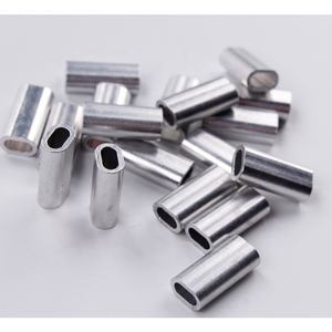 שרוולים ריבים דיג שרוולים יחיד חוט אלומיניום יחיד חור אלומיניום ארגמן שרוול <span class=keywords><strong>crimp</strong></span> - Product Image 2