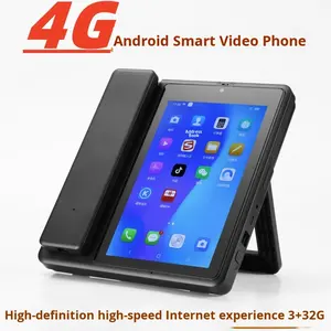 4G Alle Netwerken Netwerkkaart Insteekbaar Android Touchscreen Smart Videotelefoon /WiFi Kantoor Telefoon/Videogesprek met één klik China - Product Image 2