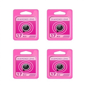 Protection d'objectif d'appareil photo en verre trempé 2.5D Radian 9H Brillant Diamant pour iPhone 17 15 14 13 12 11 Pro Max - Product Image 1