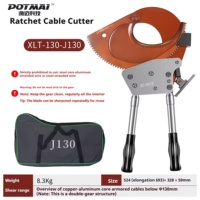 Cortador de Cables Hidráulico J-130 con Trinquete para Cable de Acero y Tijeras para Cable Blindado de Cobre y Aluminio
