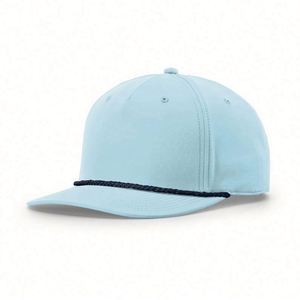 Summer Sports 5 Panel 100% Cotton Terry Hand Embroidery Unstructured Snapback <b>Hat</b> with String/Rope - Product Image 6