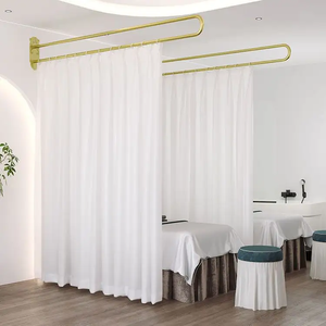 Salon de beauté salle de Massage <span class=keywords><strong>rideau</strong></span> de séparation en forme de U longue tige de Support mural en forme de U <span class=keywords><strong>dressing</strong></span> cadre de Support - Product Image 4