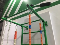 Aire de jeux multifonctionnelle pour la maison, tour d'escalade avec barres pour enfants, structure de jeu jungle, échelle murale, équipement de sport pour enfants à domicile