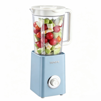 Blender électrique de cuisine 200W avec commande par bouton-poussoir, multifonctionnel, pour smoothies, usage domestique