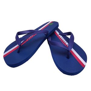 Sandalias de Playa Nicecin para Hombre, Clásicas Azules con Rayas Rojas y Blancas, Chanclas de Espuma PE Suave, Pantuflas de Verano, Logotipo Personalizado OEM - Product Image 1