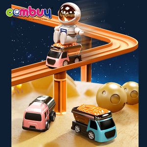 Jeu d'éclairage électrique et de parking en plastique amélioré par le son Friction <span class=keywords><strong>Rail</strong></span> Sliding Car Adventure Track Toy - Product Image 6