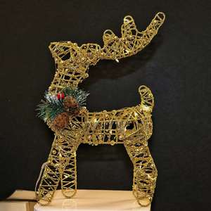 Christmas Deer Decoration Light LED Reindeer Elk Luminous Sculptures Winter Garden Lawn Outdoor Yard Christmas Ornaments - Product Image 2