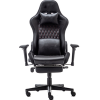 Chaise de jeu pivotante de haute qualité au design populaire Chaise de jeu de course Chaise de jeu RVB avec repose-pieds