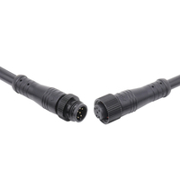Lampe laveuse murale 6Pin led connecteur M12 mâle femelle connecteur en métal surmoulage étanche LED éclairage faisceau de câbles IP65