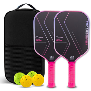 Raquette de pickleball portable T700 de haute qualité en polypropylène, noyau en nid d'abeille approuvé USAPA, fibre de carbone, équipement pour tous les âges - Product Image 5