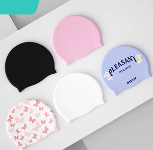 Gorro de Natación de Silicona con Logotipo Personalizado, Diseño Impermeable, Directo de Fábrica, para Adultos y Niños - Product Image 4