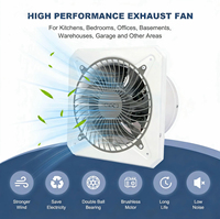 Ventilateur d'extraction mural industriel de 4 à 14 pouces pour la ventilation des fumées, ventilateur d'extraction en métal pour la maison, les restaurants et les cuisines, extracteur de poussière industriel