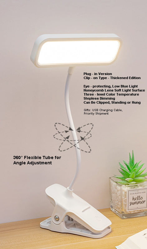 Blanco Tipo Cuadrado [Luz de Tres Colores + Cable USB Gratis]