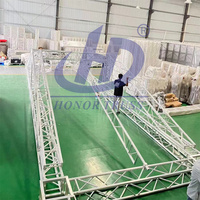 Conjunto de piezas de armazón de aluminio de 400x400 mm para exhibiciones de escenarios con estructuras de iluminación