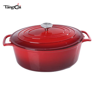 Vente <span class=keywords><strong>en</strong></span> gros de casseroles <span class=keywords><strong>en</strong></span> <span class=keywords><strong>fonte</strong></span> vintage 7QT, grande casserole <span class=keywords><strong>en</strong></span> <span class=keywords><strong>fonte</strong></span> avec poignées larges, résistante au four jusqu'à 550 degrés °   F fonctionne <span class=keywords><strong>sur</strong></span> toutes les cuisinières - Product Image 2