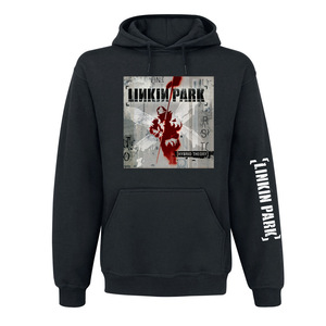 Felpa con Cappuccio da Uomo in Cotone Stampato Stile Hip Hop Larga per Autunno/Inverno con Motivo Rock Punk <span class=keywords><strong>Linkin</strong></span> - Product Image 2