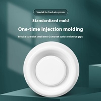Système d'air frais réglable de plafond d'aération en plastique ABS de conception moderne haut de gamme avec prise d'échappement de sortie d'air pour le salon